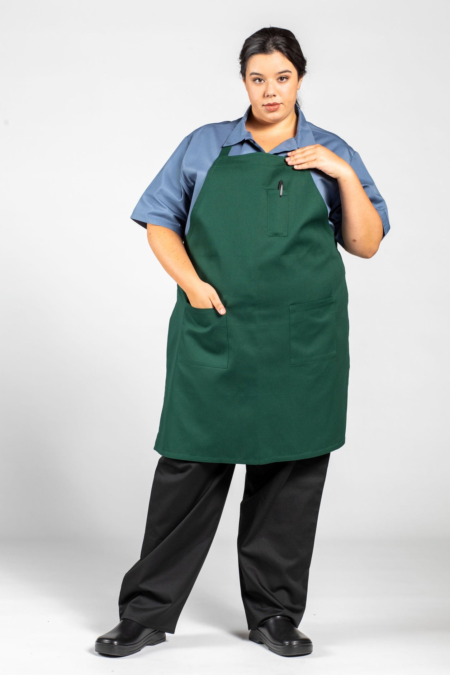 Pencil Patch Pocket Bib Apron #3004