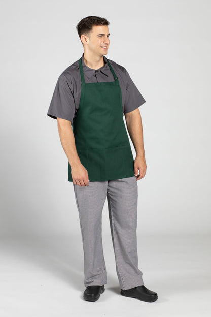 Adjustable Pocket Bib Apron #3011